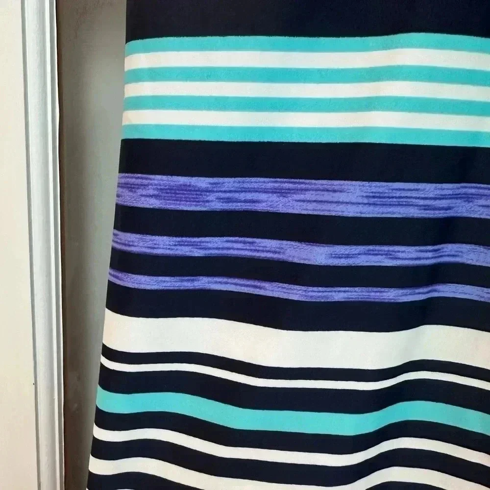 ZeroXposur Swimwear Tankini Swim Top Dress Padded Cups Stripes Size Small S